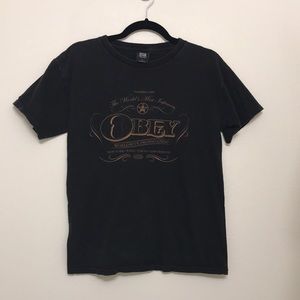 OBEY Black Graphic Tee
